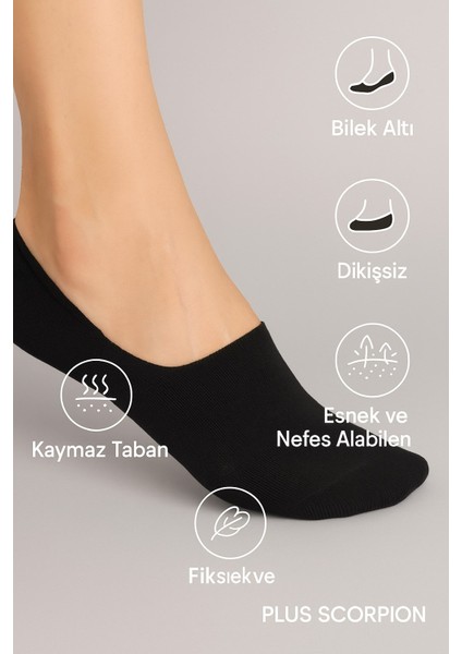 Plus Scorpion Erkek Pamuklu Babet Çorap 6’lı Paket – 40-44 Numara – Kaymaz – Günlük ve Spor Kullanım fırsatları