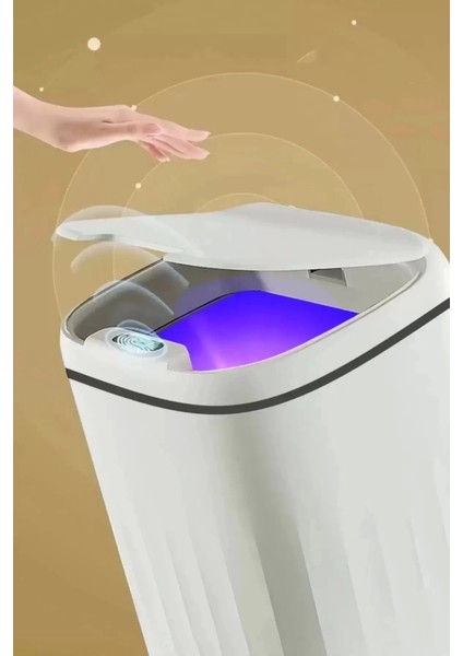 Akıllı Sensörlü Çöp Kovası 20L - Uv Işık Antibakteriyel & Koku Geçirmez Otomatik Mutfak Ofis Banyo Kovası fiyatları