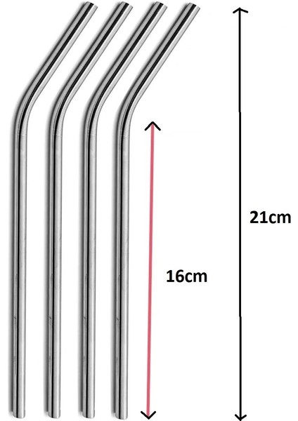 Çelik Pipet Paslanmaz Çelik Metal Meşrubat Pipeti ve Pipet Temizleme Fırçası Seti 5 Parça ( Lisinya ) fiyatları
