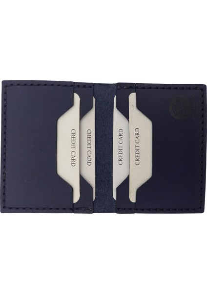 Cusco Minimal Deri Kartlık | Felora Leather Çok Amaçlı Günlük Cüzdan ve Kartlık | Lacivert Deri Kartlık indirimleri