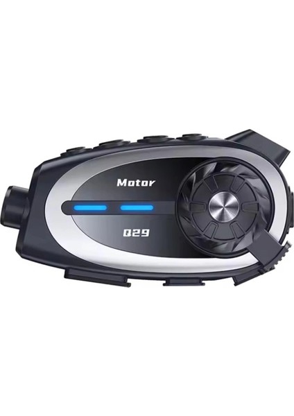 Q29 Motosiklet Kask Bluetooth Kulaklık Eşleşmeli 1080P Kamera Geniş Açı Su Geçirmez Intercom ( Lisinya )