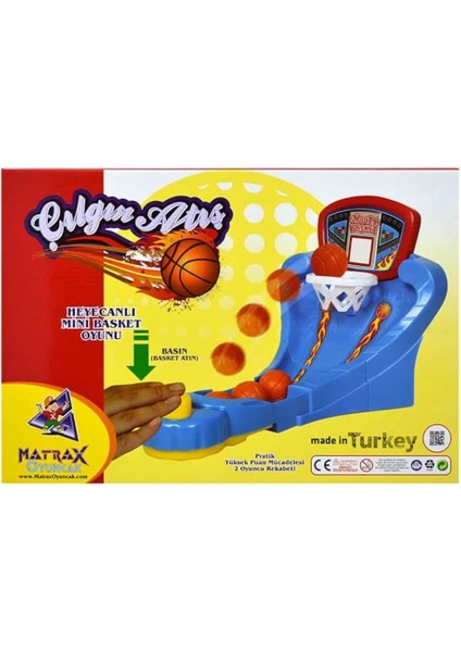Mini Masa Üstü Basket Oyunu Eğlenceli Oyuncak