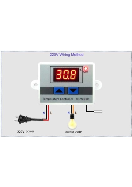 XH-W3001 / HW-735 Ac 220V 10A Dijital Termostat