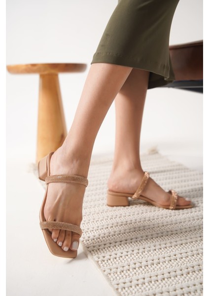 Stella Kalın Topuklu Nude Kadın Terlik indirimleri