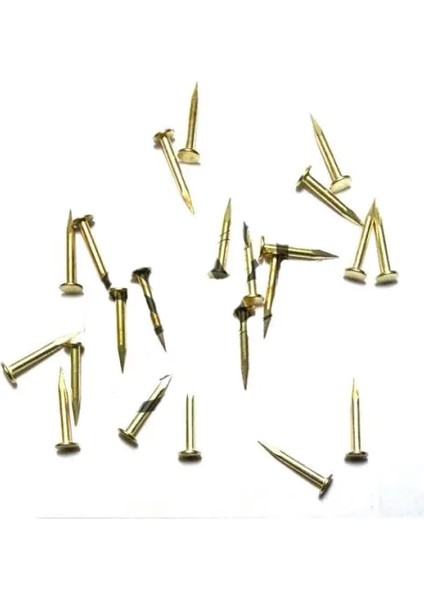 Klips, Menteşe, Ayağı Çivisi 9mm Çelik - Sarı 100GR ( Lisinya )