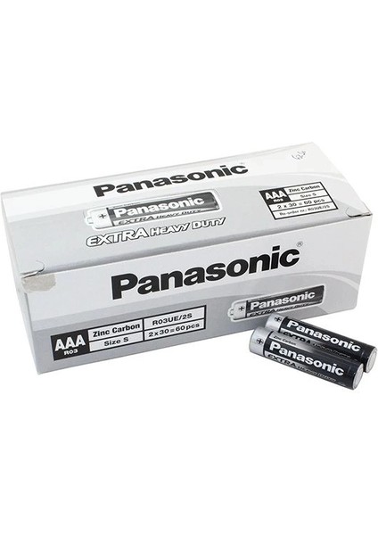 Panasonic Manganez Ince Kalem Aaa Pil 60'lı Paket ( Lisinya )