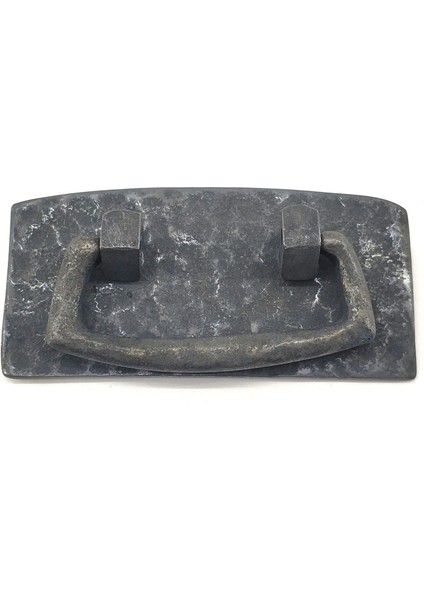 Antika Tarz Dekoratif Pirinç Otantik Dövme Kapı Kulbu - 45X90 Mm, Oksit ( Lisinya )