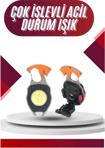 7 Modlu Mini LED Lamba Anahtarlık USB Şarjlı Kamp Için Taşınabilir fiyatları