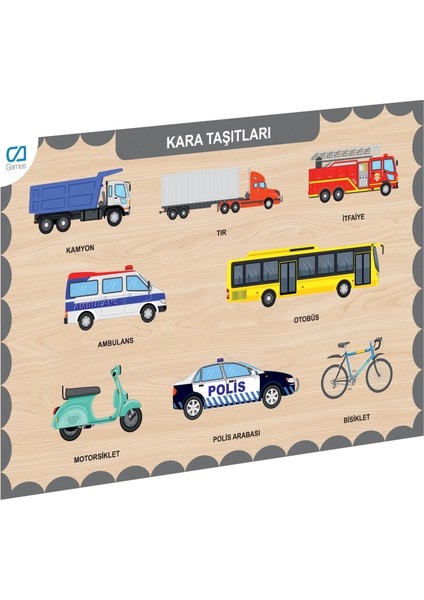 675 CAAHS-3200 Ca Games Ahşap Kara Taşıtları Bul-Tak fiyatları