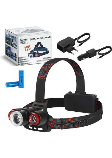 6000 Lümen Şarjlı Kafa Lambası WT-632 ( Lisinya )