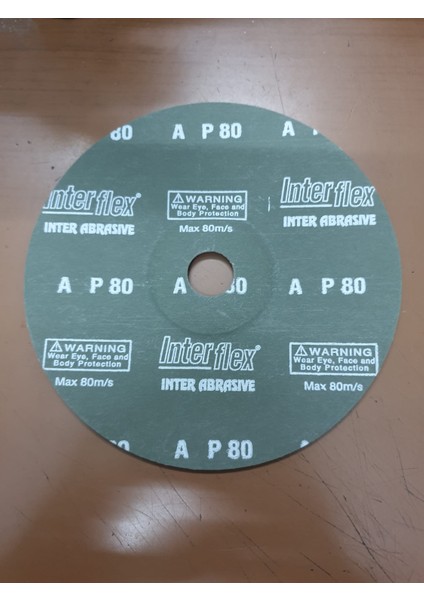 Zımpara 180MM Ortası Delik Ağaç Için 80KUM (10 Adet)