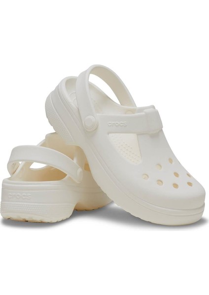 Classic Mary Jane Clog K Çocuk Terlik - Ekru modelleri