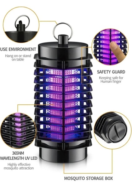 Kimyasal ve Koku Içermeyen Uv Tuzaklı Elektrikli Sinek Öldürücü Sivrisinek Yakalayıcı