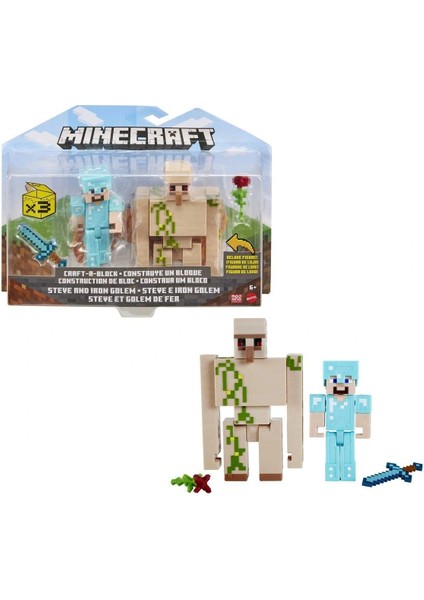 Buğz GTT53 Minecraft 3.25INCH-8.25CM Figürler - Ikili Paket indirimleri