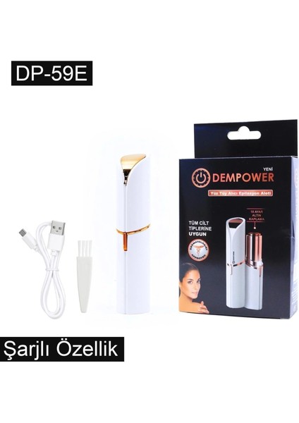 Buğz Dempower Şarjlı Yüz Tüy Alıcı Epilasyon Aleti Flawles Kısa