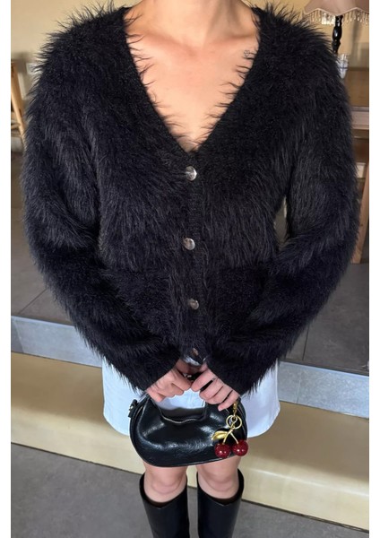 Kadın Çift Cepli Gold Düğme Detaylı Sakallı Yumoş Triko Hırka (S-M-L-Xl Beden Uyumludur.) P-00018434 fiyatları