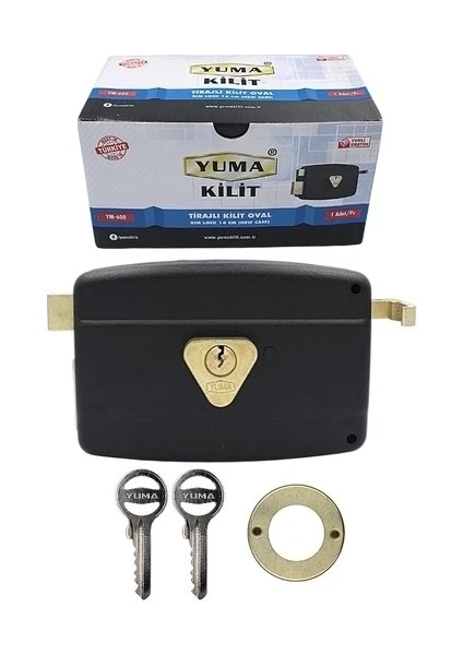 Buğz Yuma YM-600 Kilit Yuma Tirajlı Kilit Oval Karşılıksız Siyah fiyatları