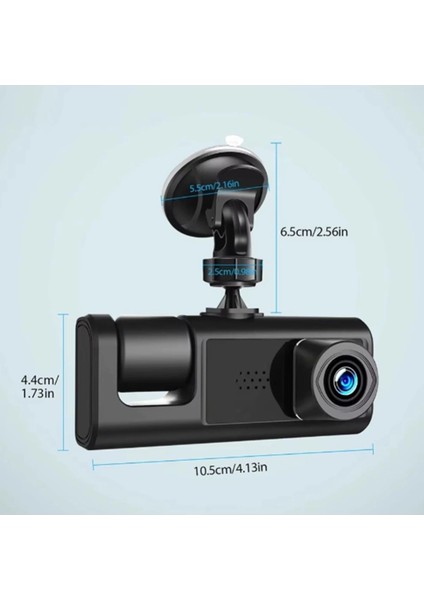 S-1 1080P Araç Içi Kamera 3 Kameralı ( Ön Görüş - Geri Görüş - Iç Görüş ) Gece Görüşlü modelleri