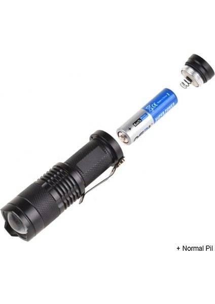 Buğz Mini Güçlü Şarjlı Pilli El Feneri WT-304 modelleri