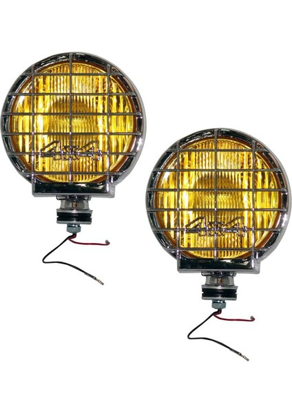 Sis Lambası 12V Yuvarlak 4x4 Krom Jumbo Sarı