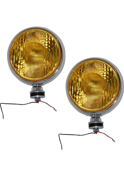 Sis Lambası 12V Yuvarlak 4x4 Krom Jumbo Sarı fiyatları