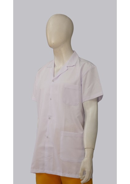 Erkek Klasik Yaka Ceket Boy Kısa Kol Doktor Öğretmen Eczane Laboratuvar Önlüğü fiyatları