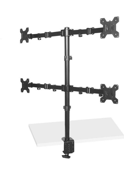 Sline M054 13-27'' Hareketli Dört Kollu Masa Üstü Monitör Standı
