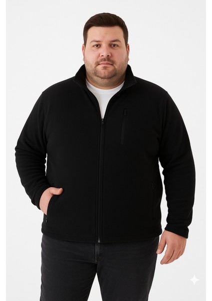 Tüylenme Yapmaz Anti Pilling Erkek Büyük Beden Polar Mont