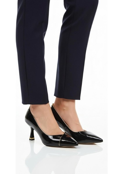 357164 Z Siyah Rugan Kadın Abiye Ayakkabı modelleri