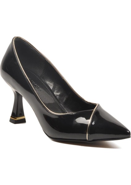 357164 Z Siyah Rugan Kadın Abiye Ayakkabı fırsatları