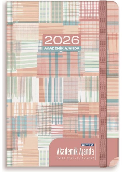 2025 EYLÜL-2026 Aralık Dikişli Akademik Ajanda 17X24 cm Model-10