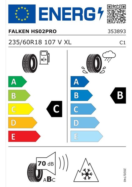 235/60R18 107V Xl Eurowınter HS02 Pro 2025 Kış Lastiği fiyatları
