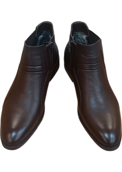 Erkek Hakiki Deri Bot Fantazi Kalıp Kauçuk Kaydırmaz Taban Ince Zarif Siyah ve Kahve S2023 Ayakkabı modelleri