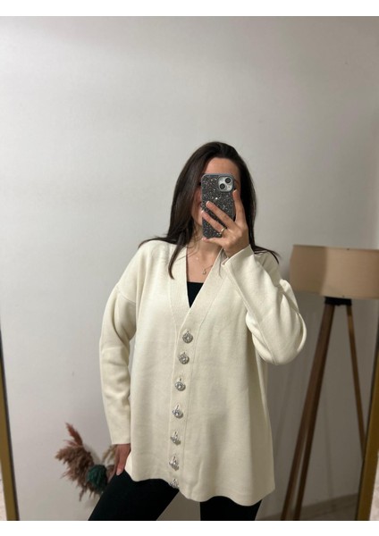Gümüş Düğmeli Yeni Sezon Hırka modelleri