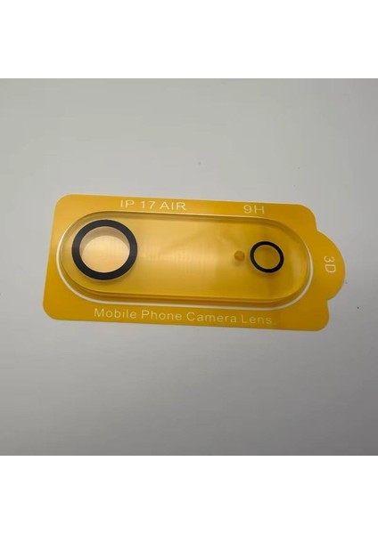iPhone 17 Air Uyumlu Tek Parça Tam Kapatan (Tam Lens) 9h 3D Kamera Yüzey ve Lens Koruyucu