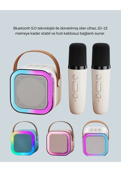 Taşınabilir Bluetooth Karaoke Hoparlör – 2400 Mah Batarya fiyatları
