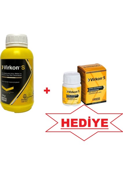 Virkon S 250 Gram + Virkon S 50 Gram Hediye