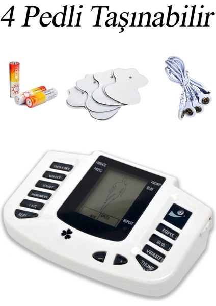 4 Pedli Taşınabilir Fizik Tedavi Tens Cihazı Masaj Aleti fiyatları