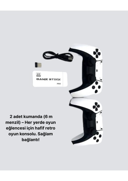 3D ve 4K Görüntü Kaliteli Çok Oyunculu Retro Oyun Konsolu fırsatları