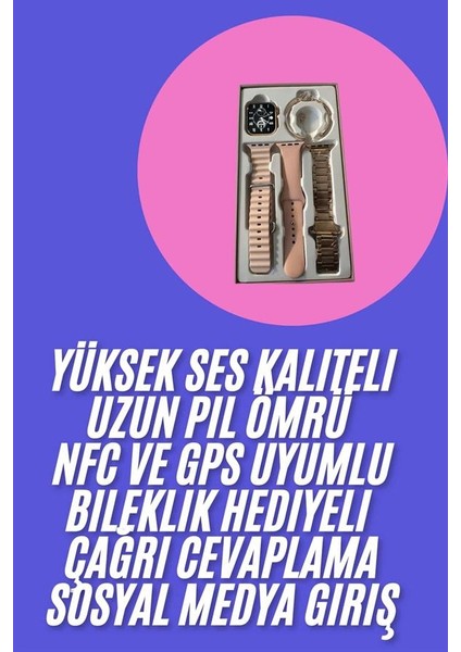 Genç Kızlara Özel Akıllı Saat 41 mm Çağrı Cevaplayabilen Nfc ve Gps Uyumlu