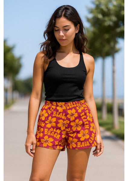 Çiçekli Regular Kadın Short