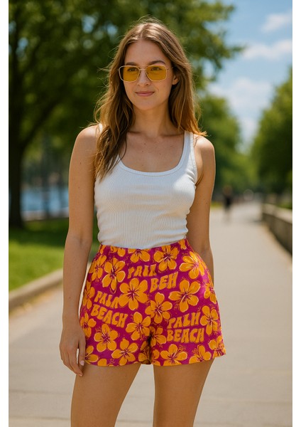 Çiçekli Regular Kadın Short indirimleri