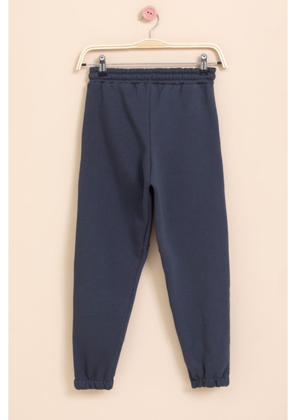 Lacivert Şerit Detaylı Yazı Baskılı Beli Lastikli Erkek Çocuk Eşofman Altı 21461 indirimleri