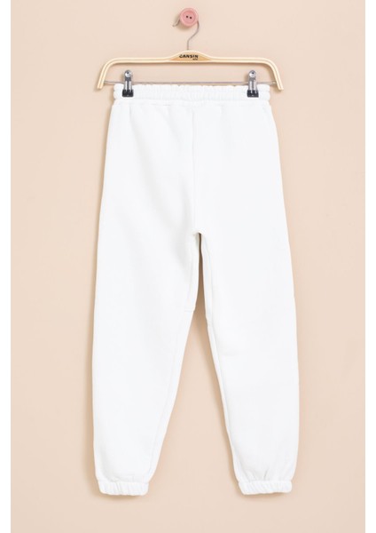 Beyaz Şerit Detaylı Yazı Baskılı Beli Lastikli Erkek Çocuk Eşofman Altı 21454 indirimleri