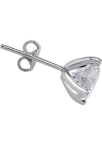 Beyaz Topaz Taşlı Büyük Tektaş Erkek Küpesi 0402E0031 fiyatları