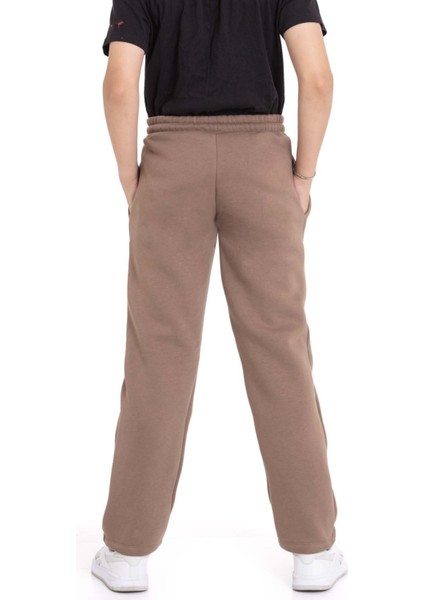 Kahverengi Erkek Çocuk Çima Detaylı Şardonlu Eşofman Altı 21472 fırsatları