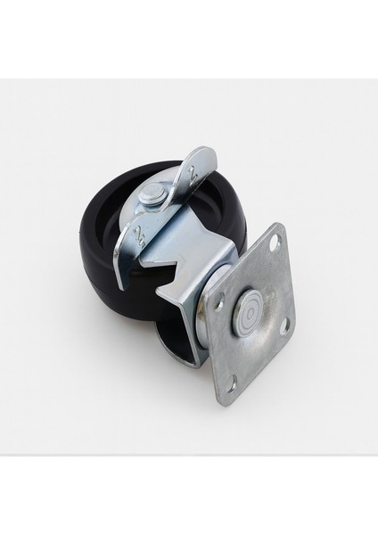 Tablalı Dönerli Frenli Mobilya Tekerleği 50 mm Siyah Metal Gövde Dayanıklı Taşıma Kapasiteli Teker modelleri