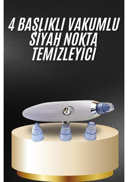 Yeni Nesil Vakumlu Pilli Siyah Nokta ve Yüz Temizleme Cihazı 4 Başlıklı fiyatları