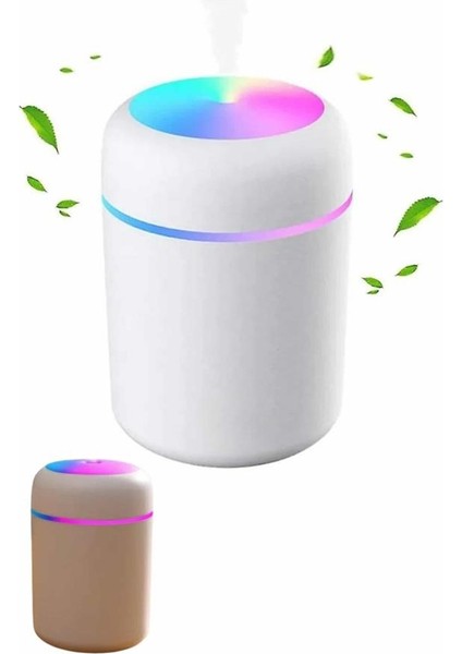 Humidifier LED Işıklı Mini Ortam Oda Kokusu Aromaterapi Buhardanlık