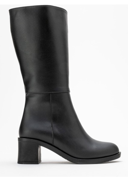 Topuklu Kadın Çizme Siyah Cilt fiyatları